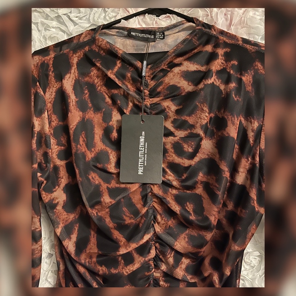 🐆NEW PrettyLittleThing Leopard Body Suit